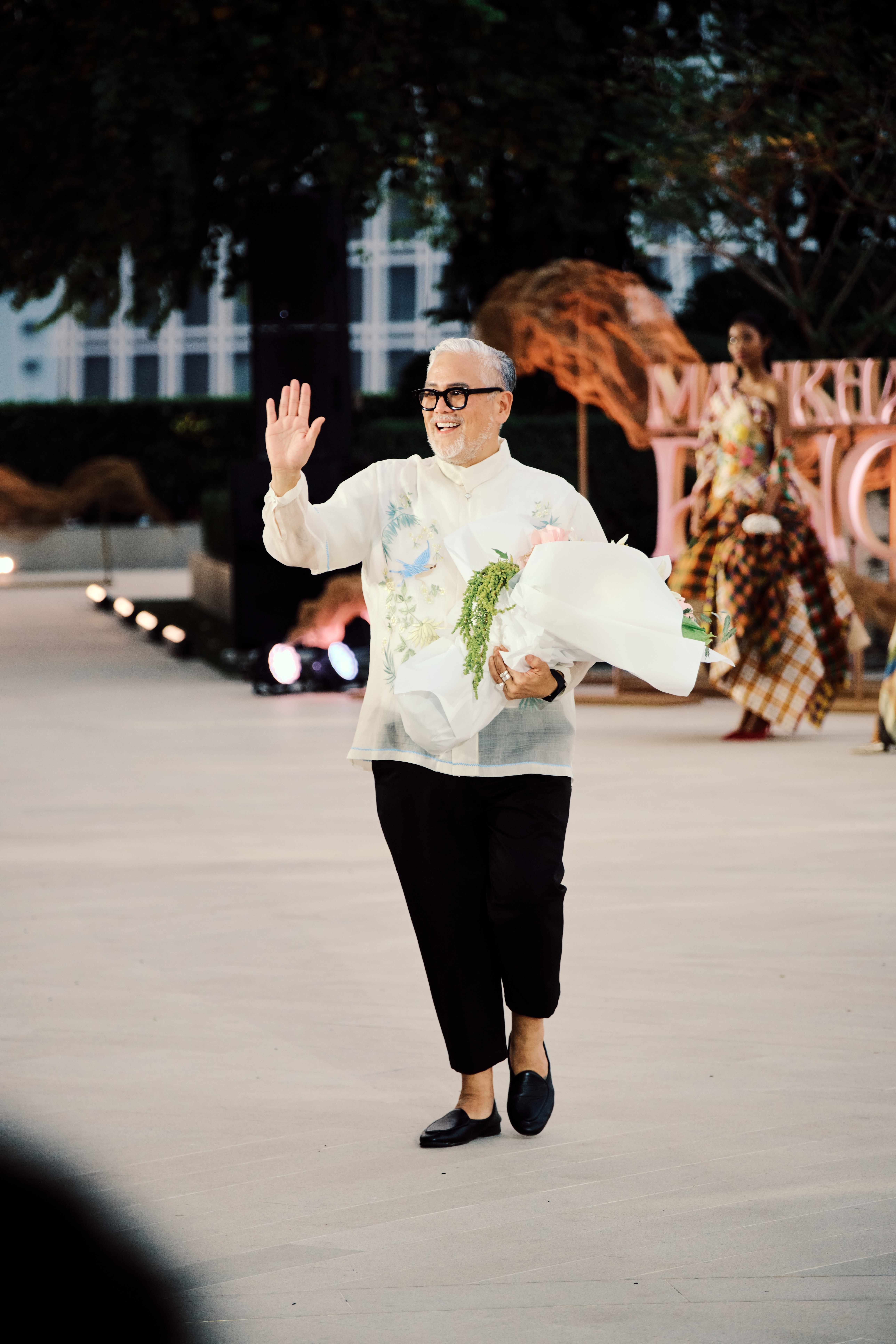 Rajo Laurel at his runway show in Bangkok, Thailand.